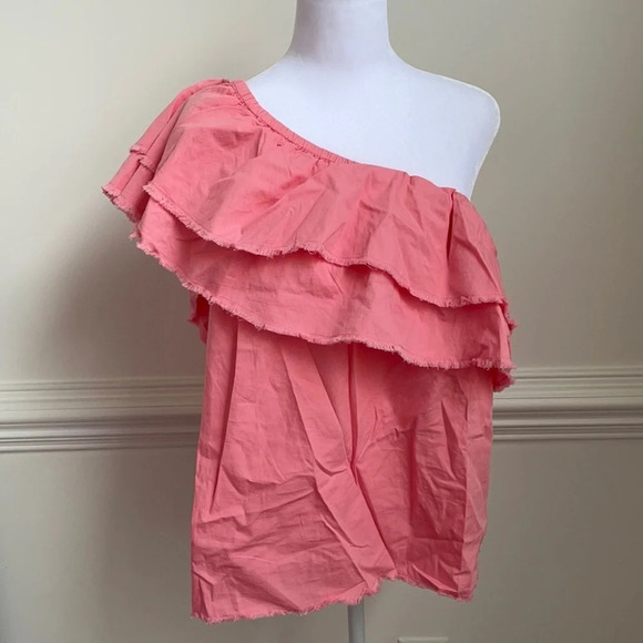 NWOT One Shoulder Blouse size XL - Picture 1 of 5